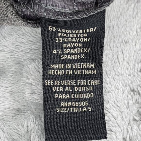 Vintage Star City Pants Womens 5 Juniors Gray Mid Rise Flare Leg Stretch Office - Picture 6 of 11